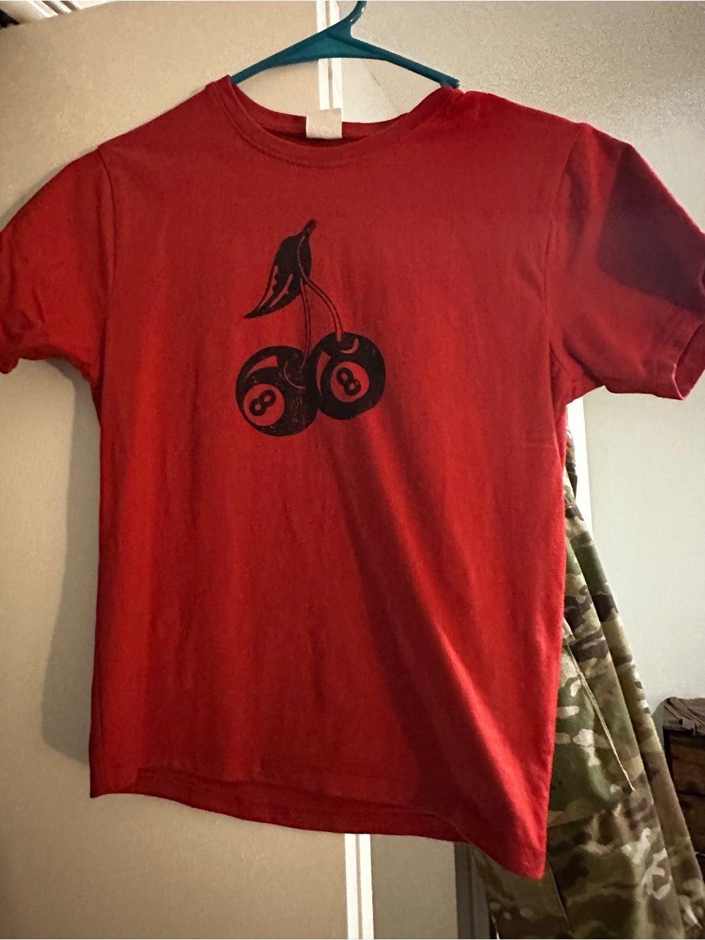 Red Crewneck Graphic Tee